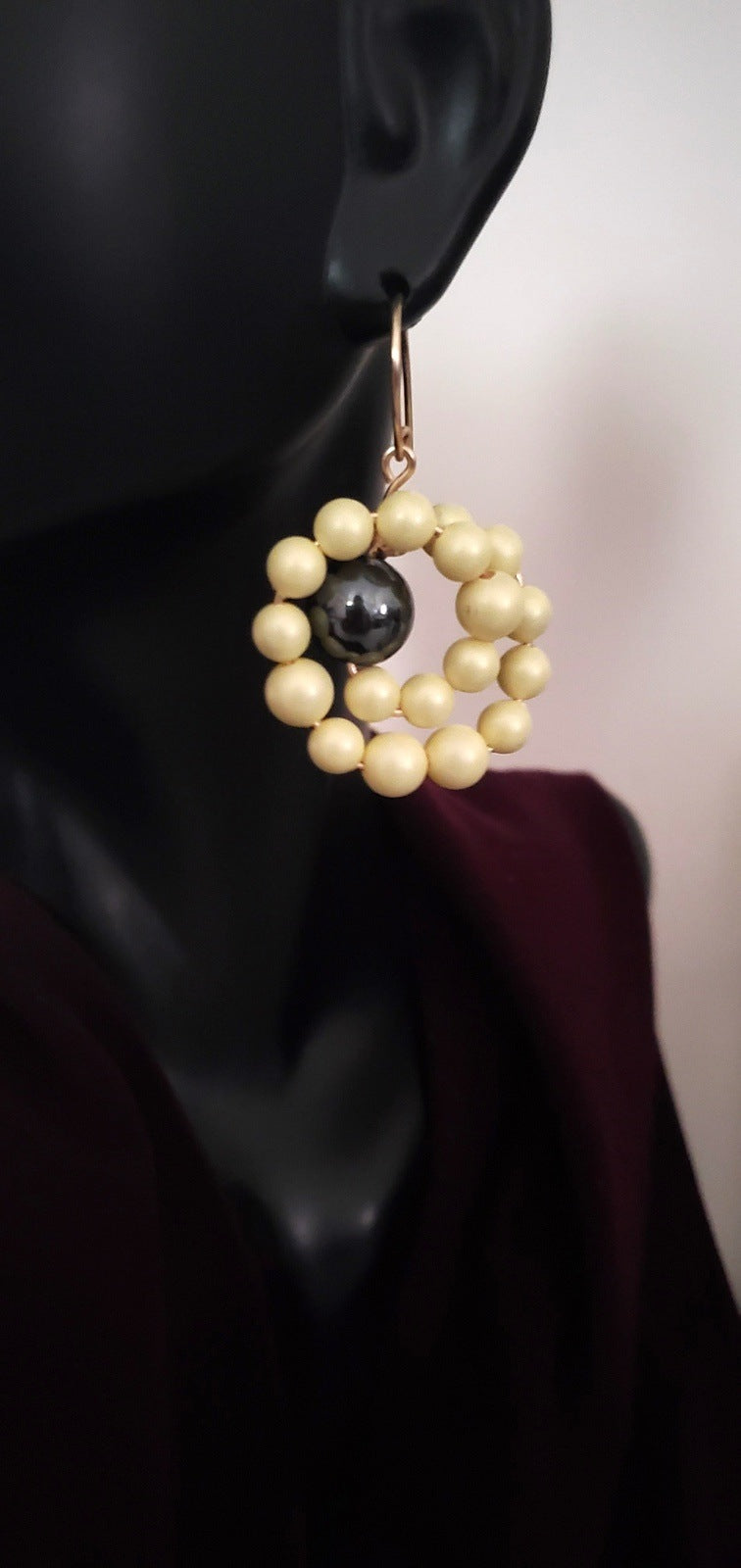 Lemon Bead Dangles - Yellow