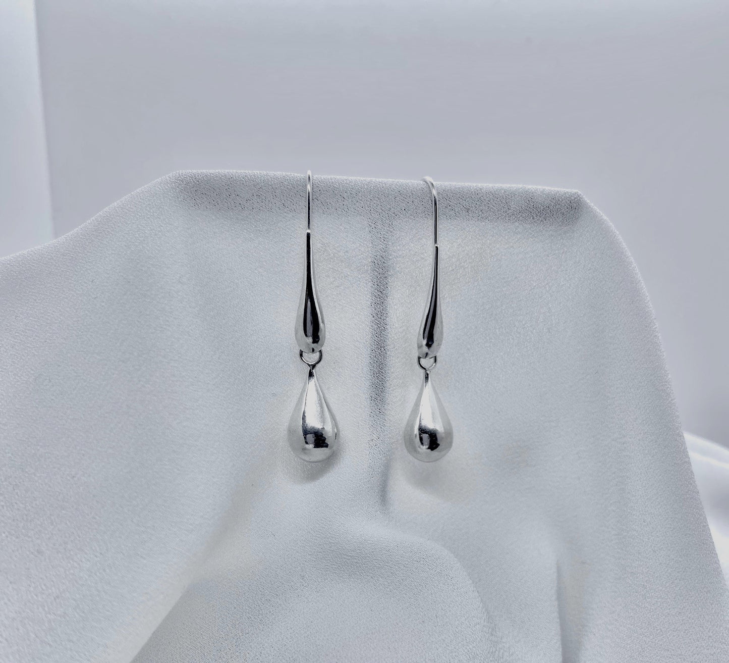 Sterling Silver Teardrop Earrings | Classic & Versatile | Everyday Elegance