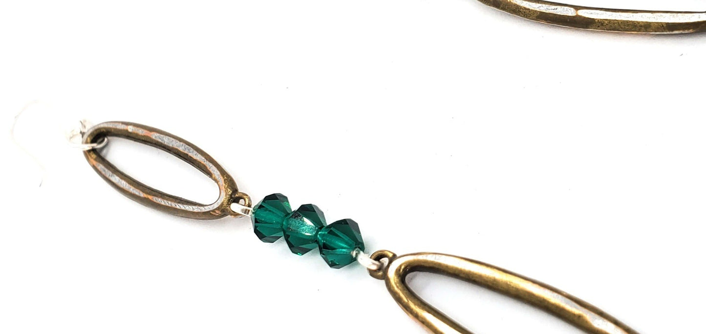 Emerald Pom Pom Dangles