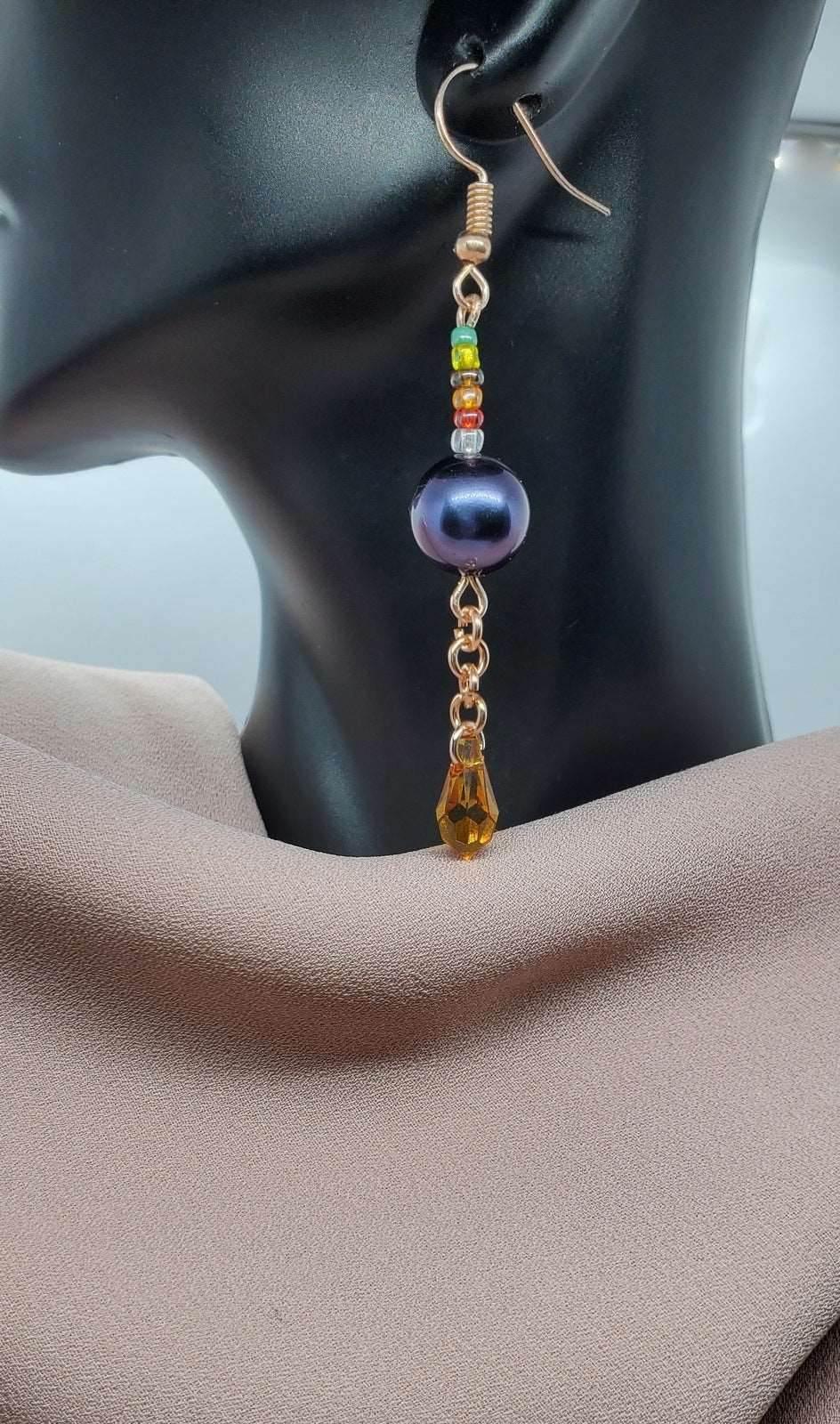 Bisa Drop Earrings | Bohemian Crystal Earrings | Colorful & Versatile | All Seasons - Jiana Deon