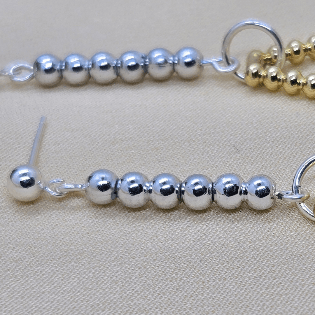 Geo Earrings - Gold & Silver
