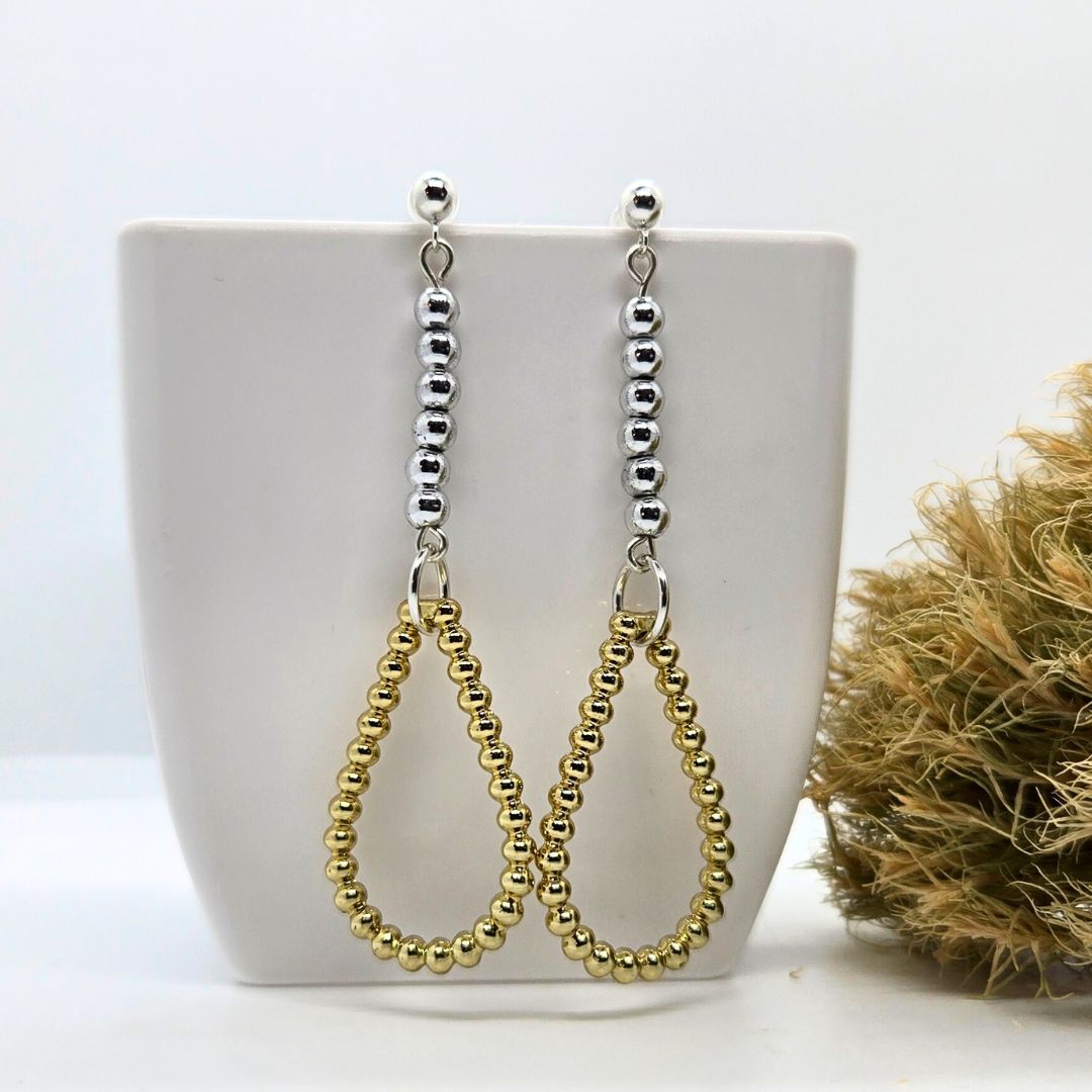 Geo Earrings - Gold & Silver
