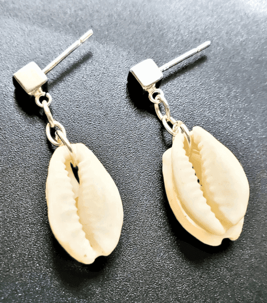 Men's Seashell Earrings | Nature-Inspired Style | Sterling Silver | Unique Gift - Jiana Deon