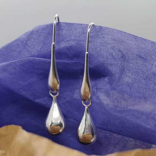 Sterling Silver Teardrop Earrings | Classic & Versatile | Everyday Elegance - Jiana Deon