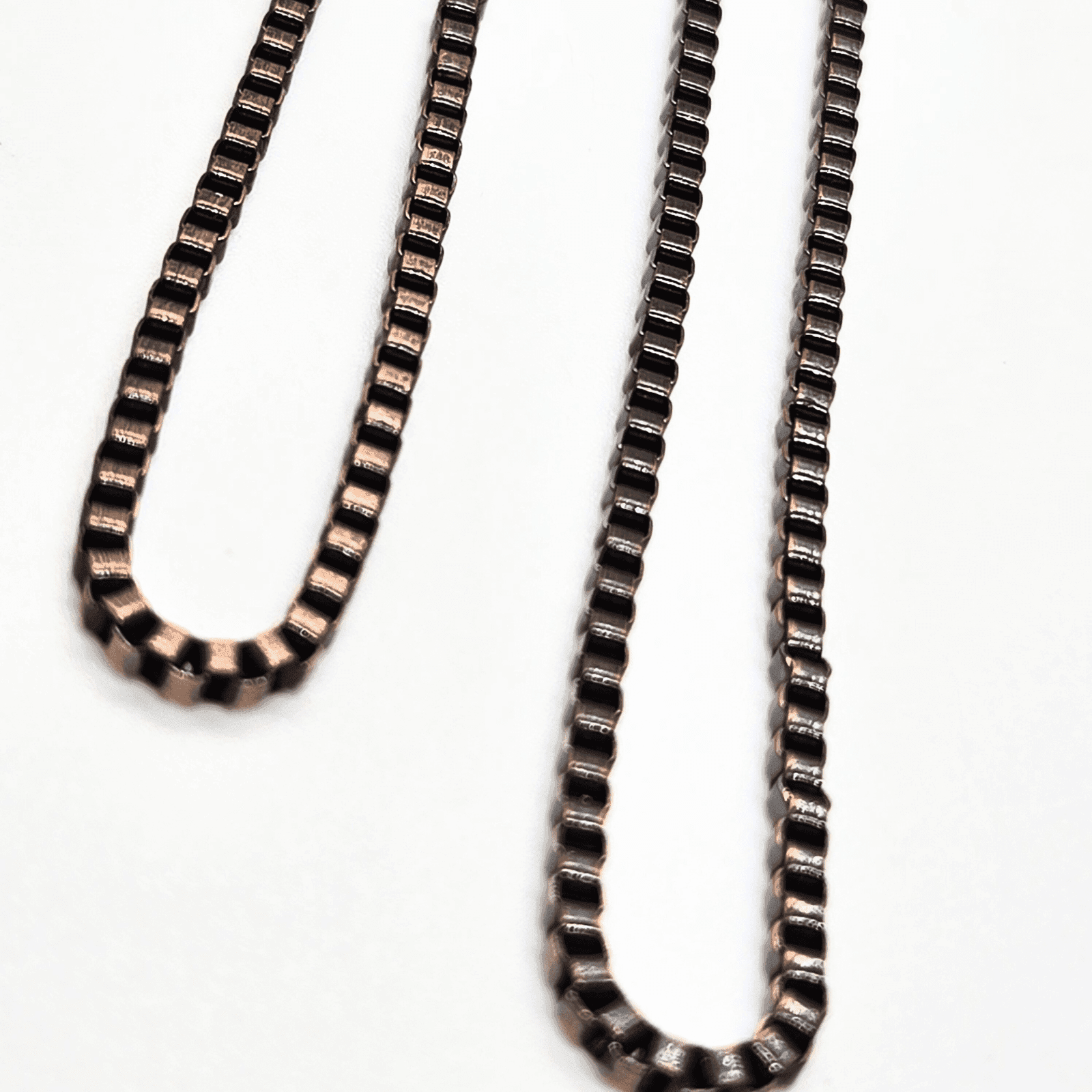Copper Chain Dangle Earrings | Rose Gold Accent | Lightweight & Chic - Jiana Deon
