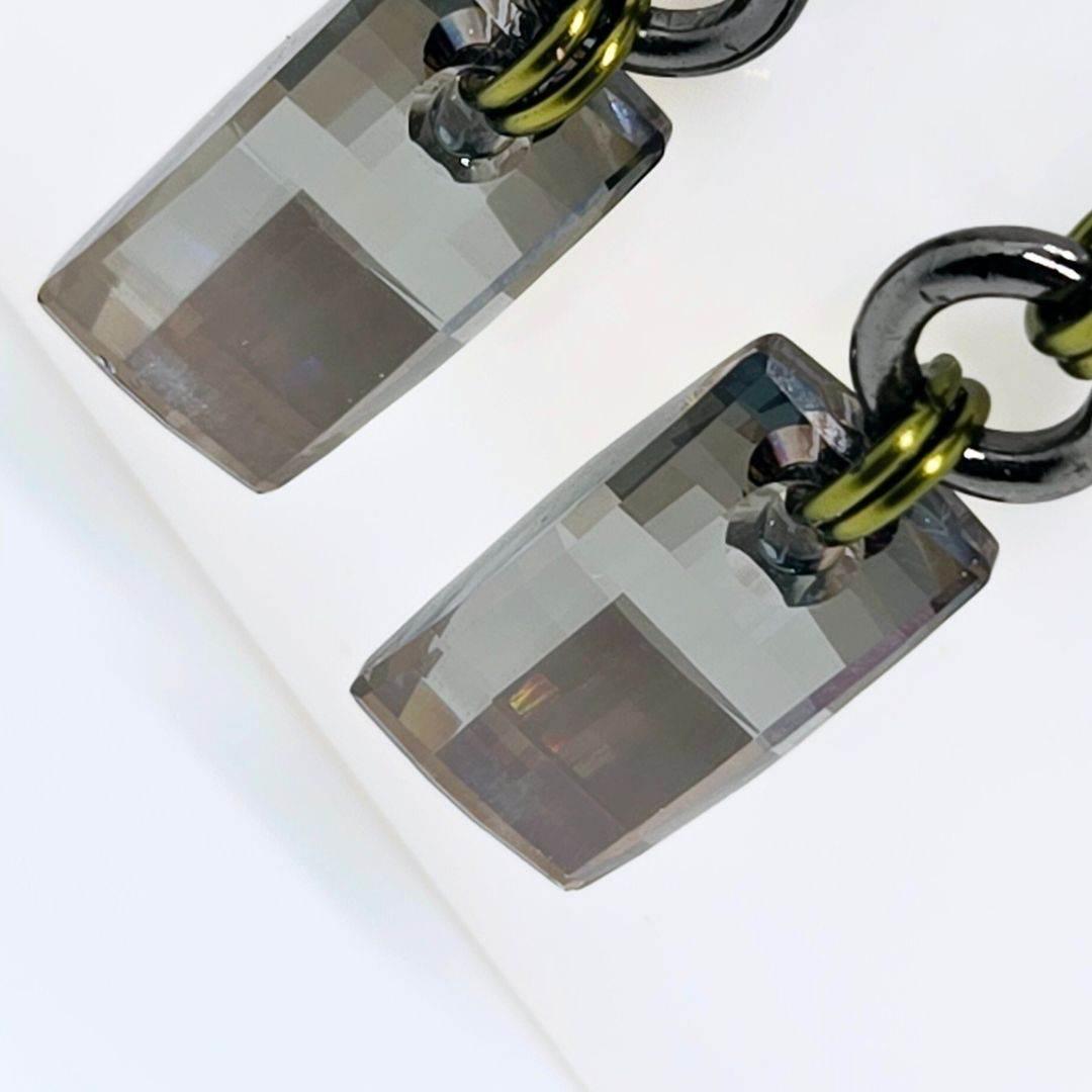 Eve Dangles | Crystal Statement Earrings | Black & Green - Jiana Deon