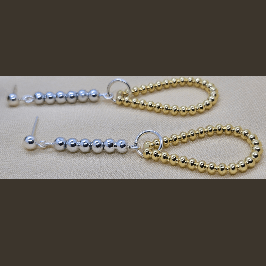 Geo Earrings - Gold & Silver