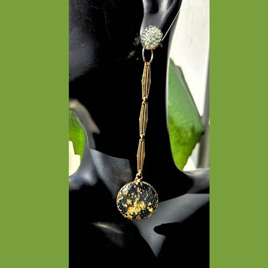Galaxy Drop Earrings | Sparkle Statement Earrings - Jiana Deon