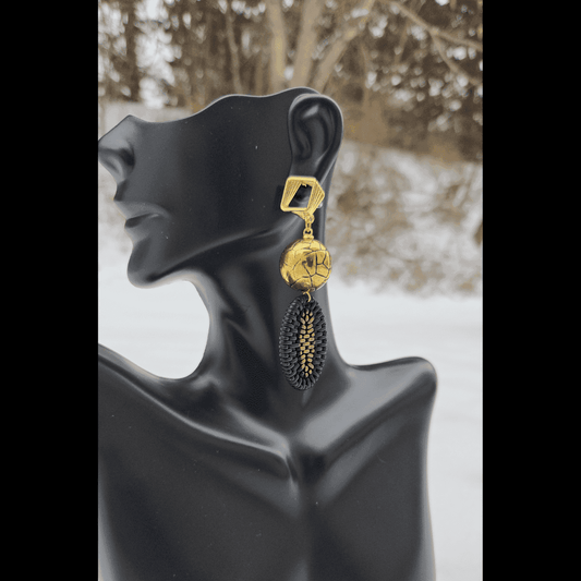 Golden Echo Earrings| Versatile Chic| Drop Earrings - Jiana Deon