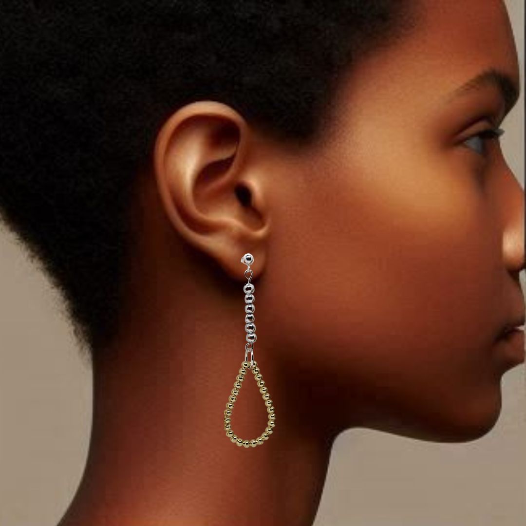 Geo Earrings | Modern Geometric Earrings | Silver & Gold