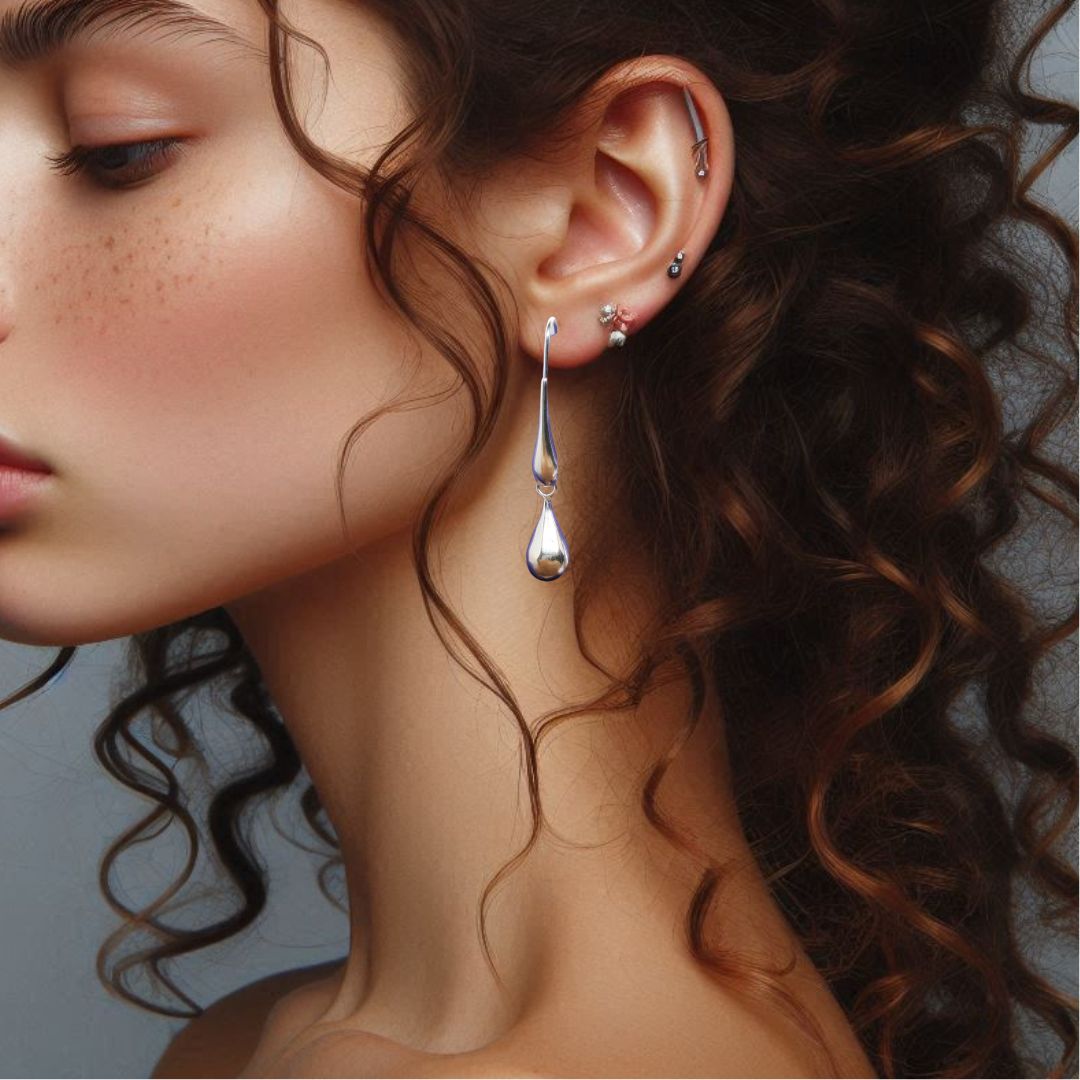 Sterling Silver Teardrop Earrings | Classic & Versatile | Everyday Elegance