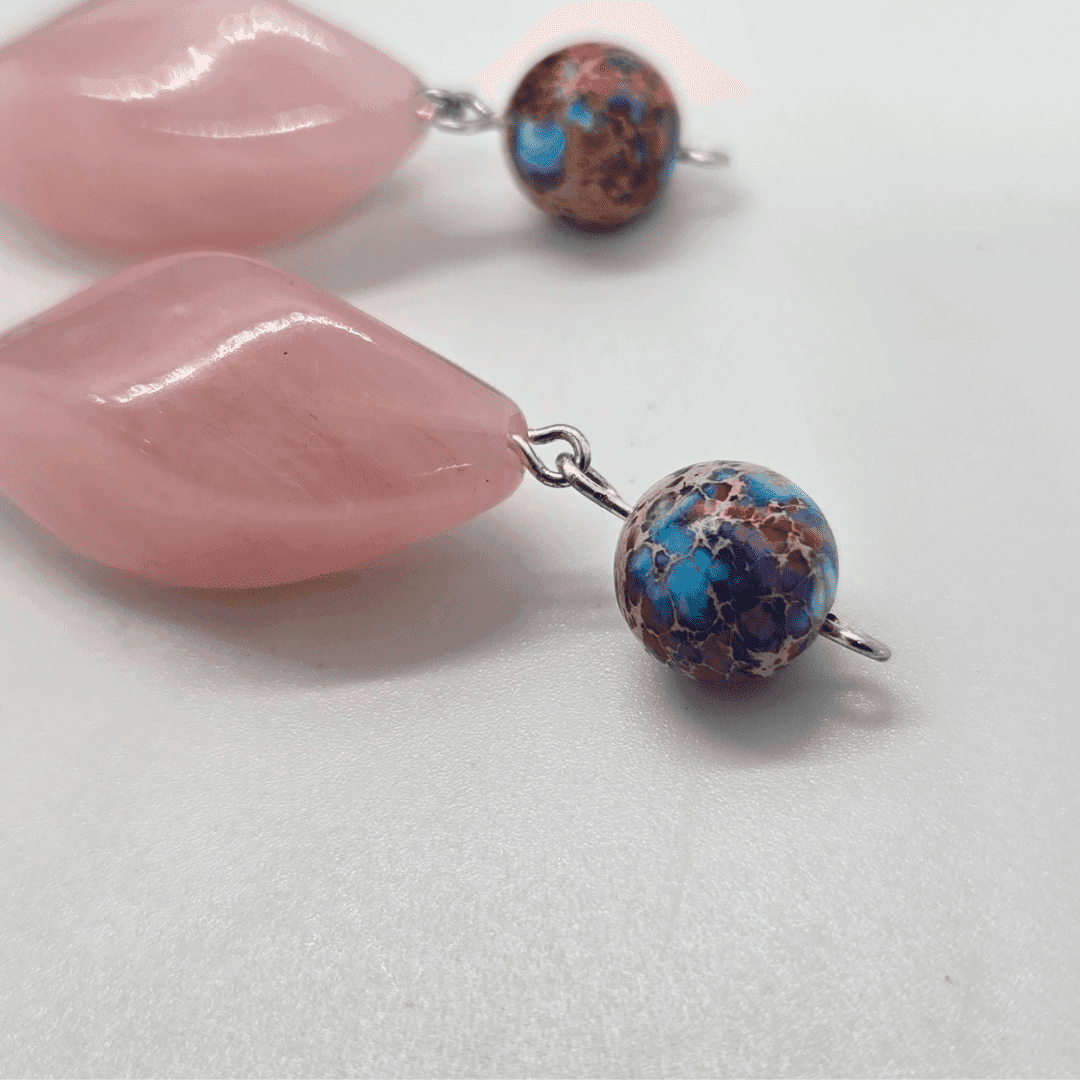 Blended Pink Dangles | Pink Multicolor - Jiana Deon