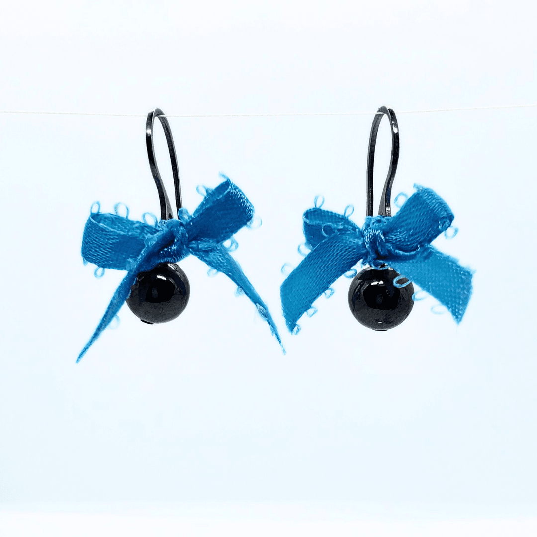 Womens Dainty Bow Earrings