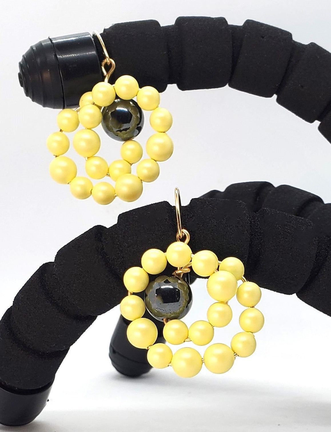 Lemon Bead Dangles - Yellow