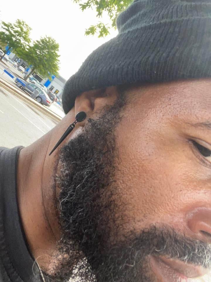 Men's Spike Studs | Edgy Black Spike Earrings | Statement Jewelry - Jiana Deon