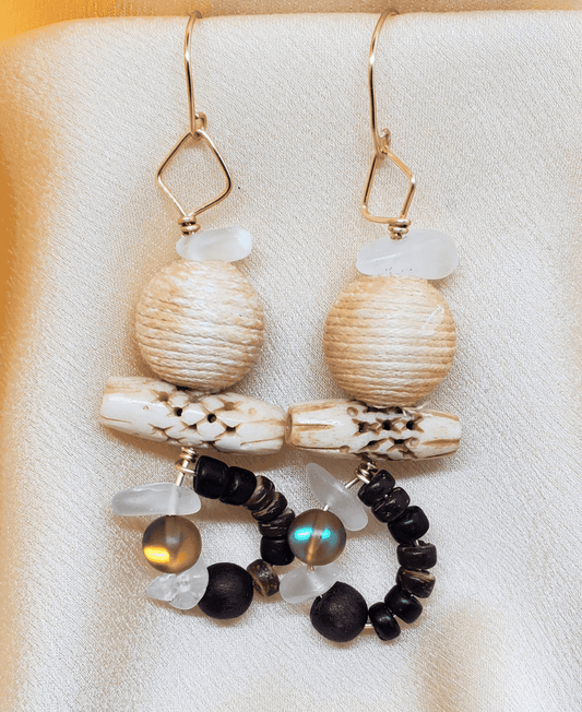 Mix It Up Dangles | Boho Stone Earrings | Colorful Dangle Earrings - Jiana Deon