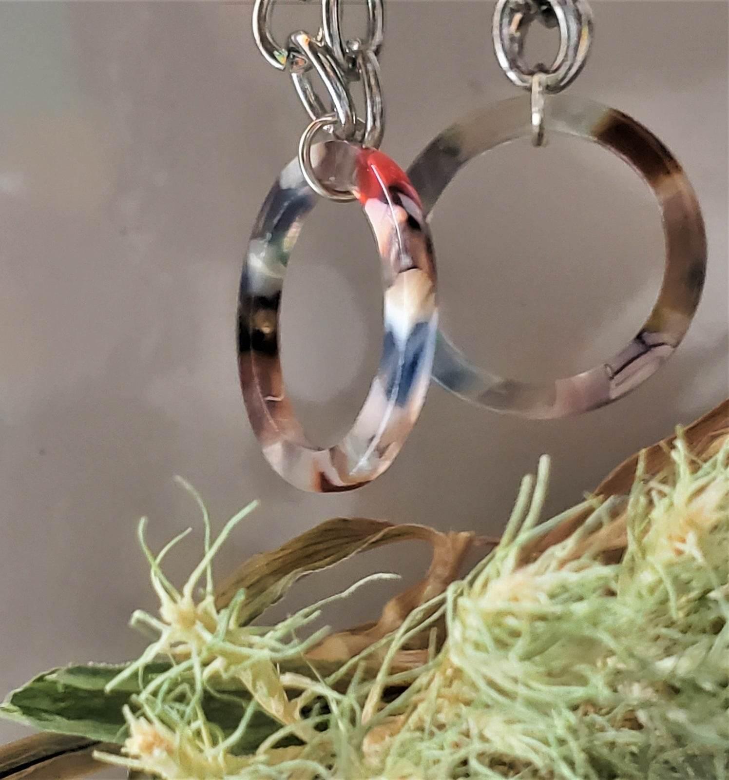 Sasha Dangle Earrings | Edgy, Classy & Sassy | Acetate Statement Earrings - Jiana Deon