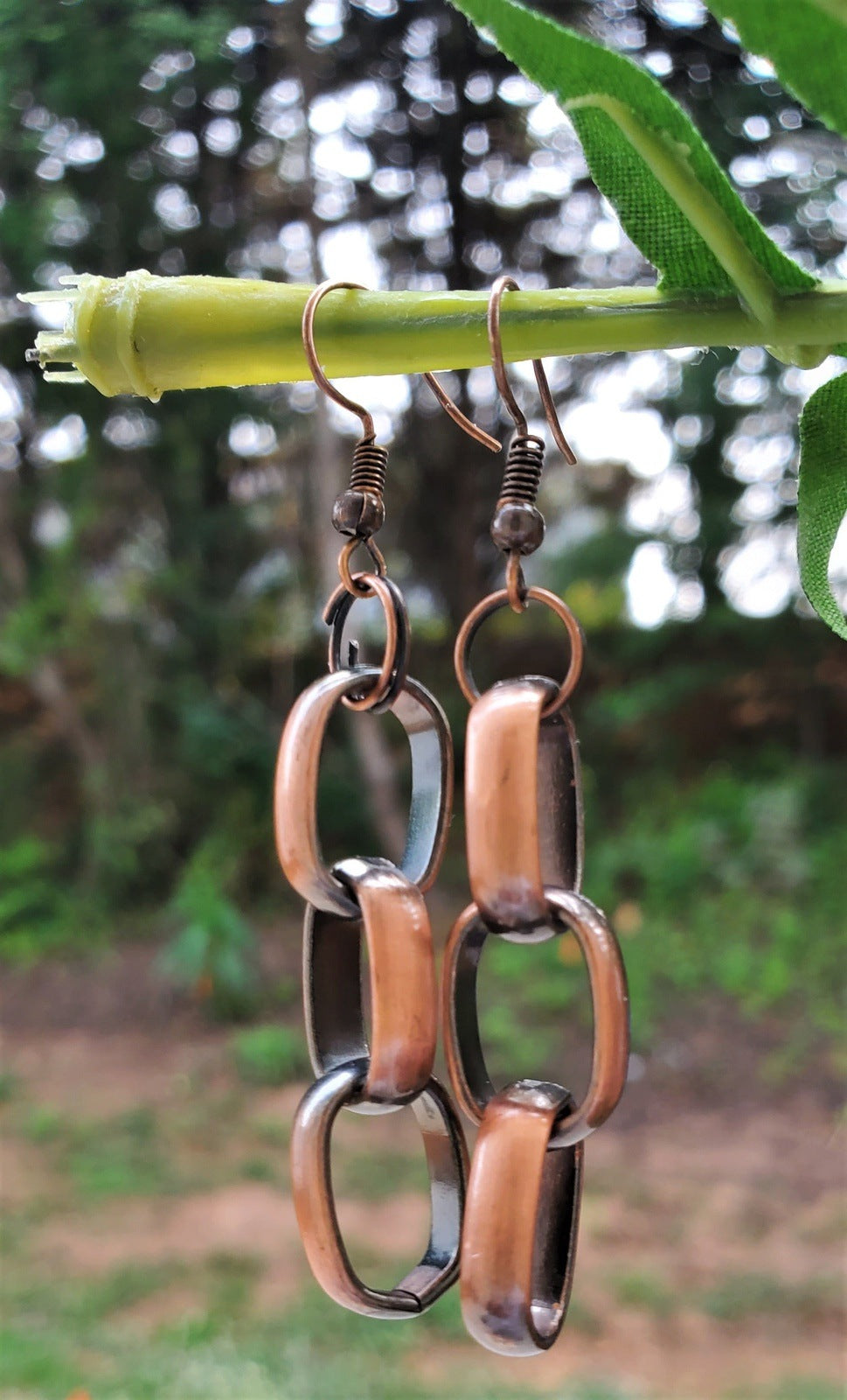 Trio Link Earrings