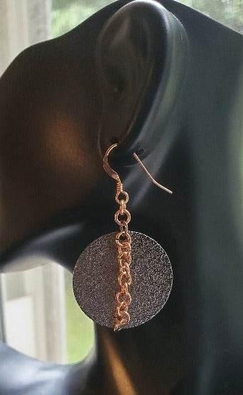 Rose Gold Chain Dangle Earrings | Statement Earrings | Versatile Style - Jiana Deon