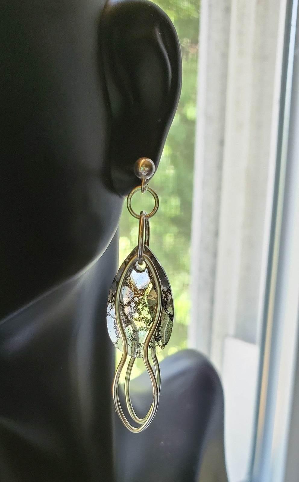 Desi Dangle Earrings | Swarovski Crystal & Sterling Silver | Elegant & Bold - Jiana Deon