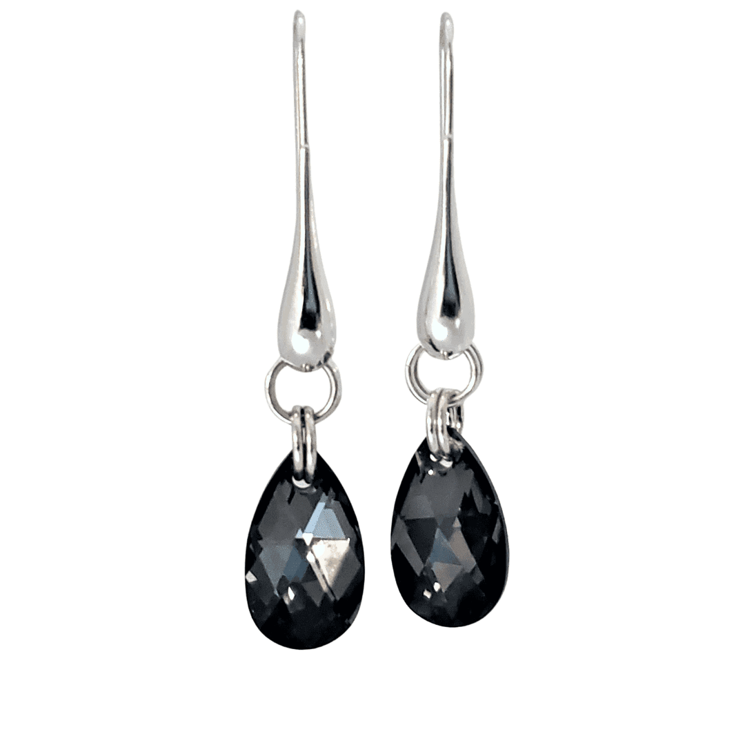 Jannet Dangle Earrings | Swarovski Crystal Earrings | Edgy & Elegant - Jiana Deon