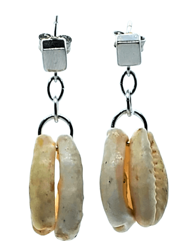 Men's Seashell Earrings | Nature-Inspired Style | Sterling Silver | Unique Gift - Jiana Deon