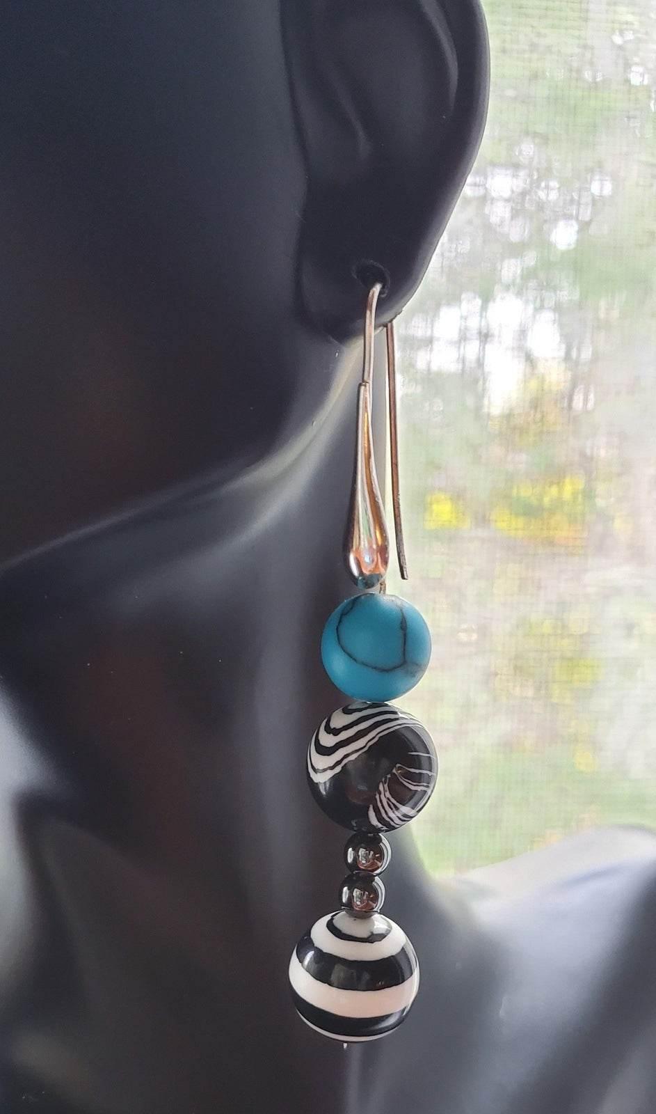 Robin Dangle Earrings | Colorful Gemstone Earrings | Sterling Silver | Versatile Style - Jiana Deon