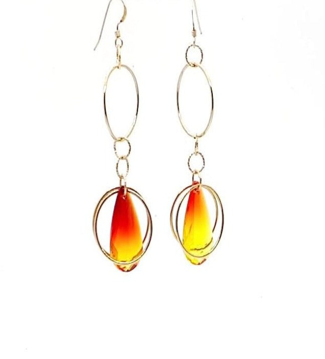 Skyy Dangle Earrings, handmade earrings, earrings by jiana deon