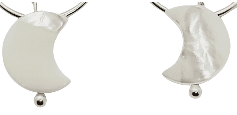 Mae Dangle Earrings | Mother of Pearl Chandelier Earrings | Sterling Silver | Versatile Style - Jiana Deon