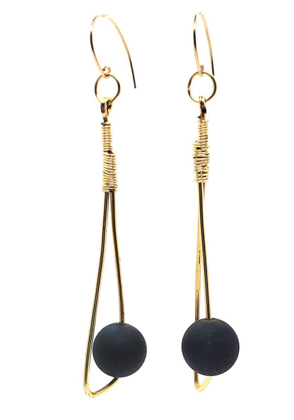 Women's Blue Kiss Dangle Earrings