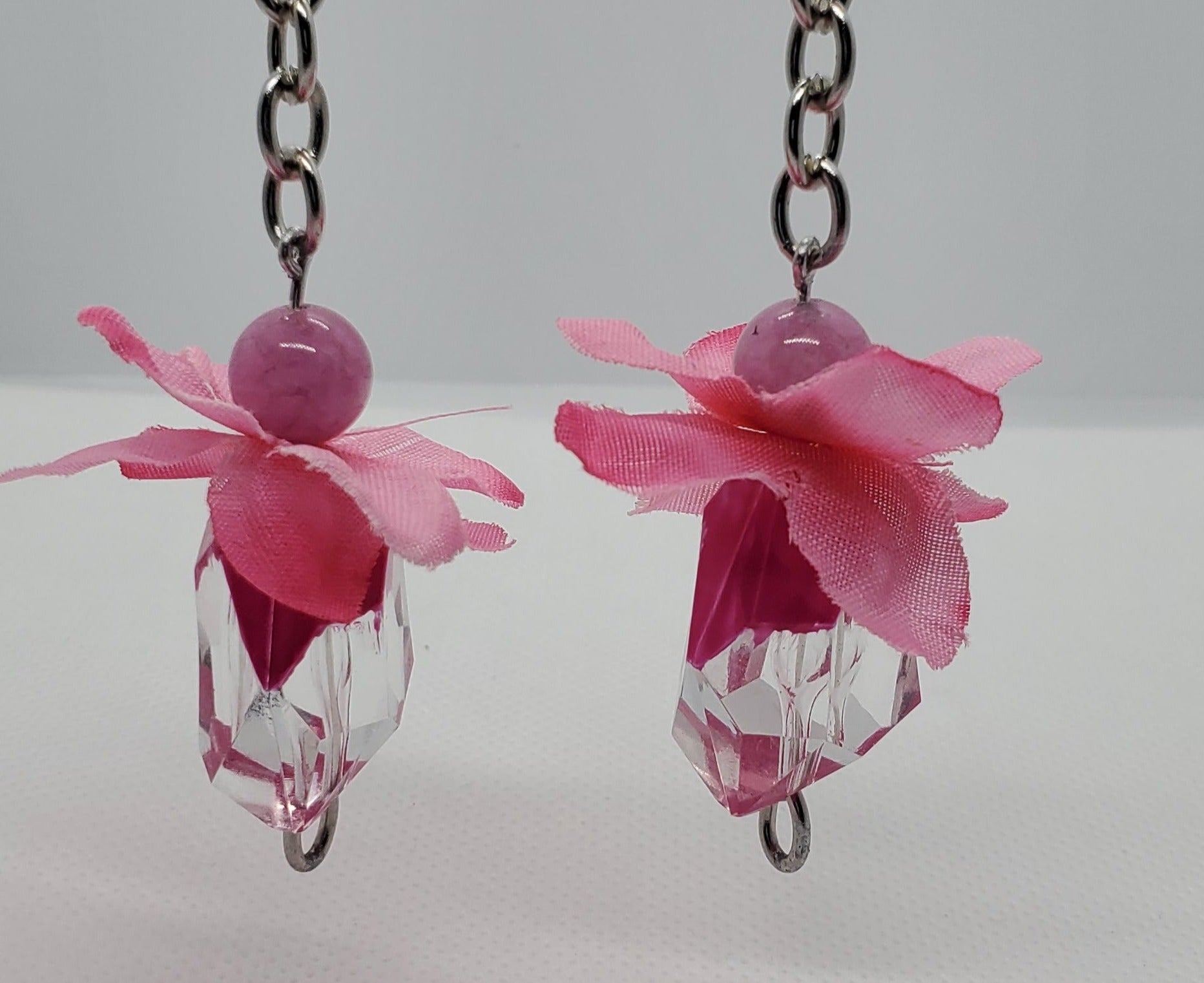 Womens Pretty Pink Dangles