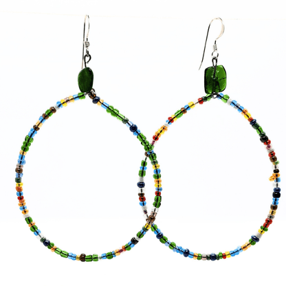 Women's Bursting Multi Color Hoops