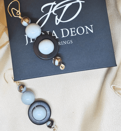 Sea Ring Dangles -Blue/Green