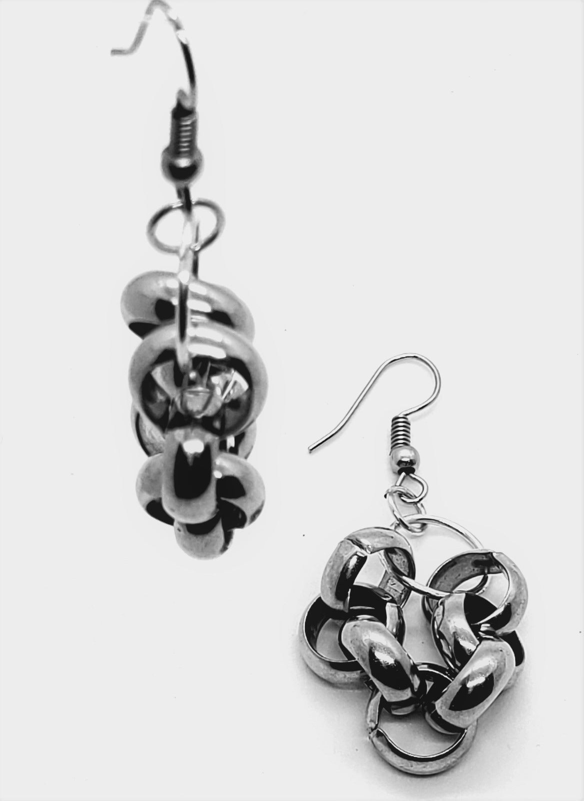 silver earrings, earrings for women, handmade earrings, Unity Rolo Dangle Earrings