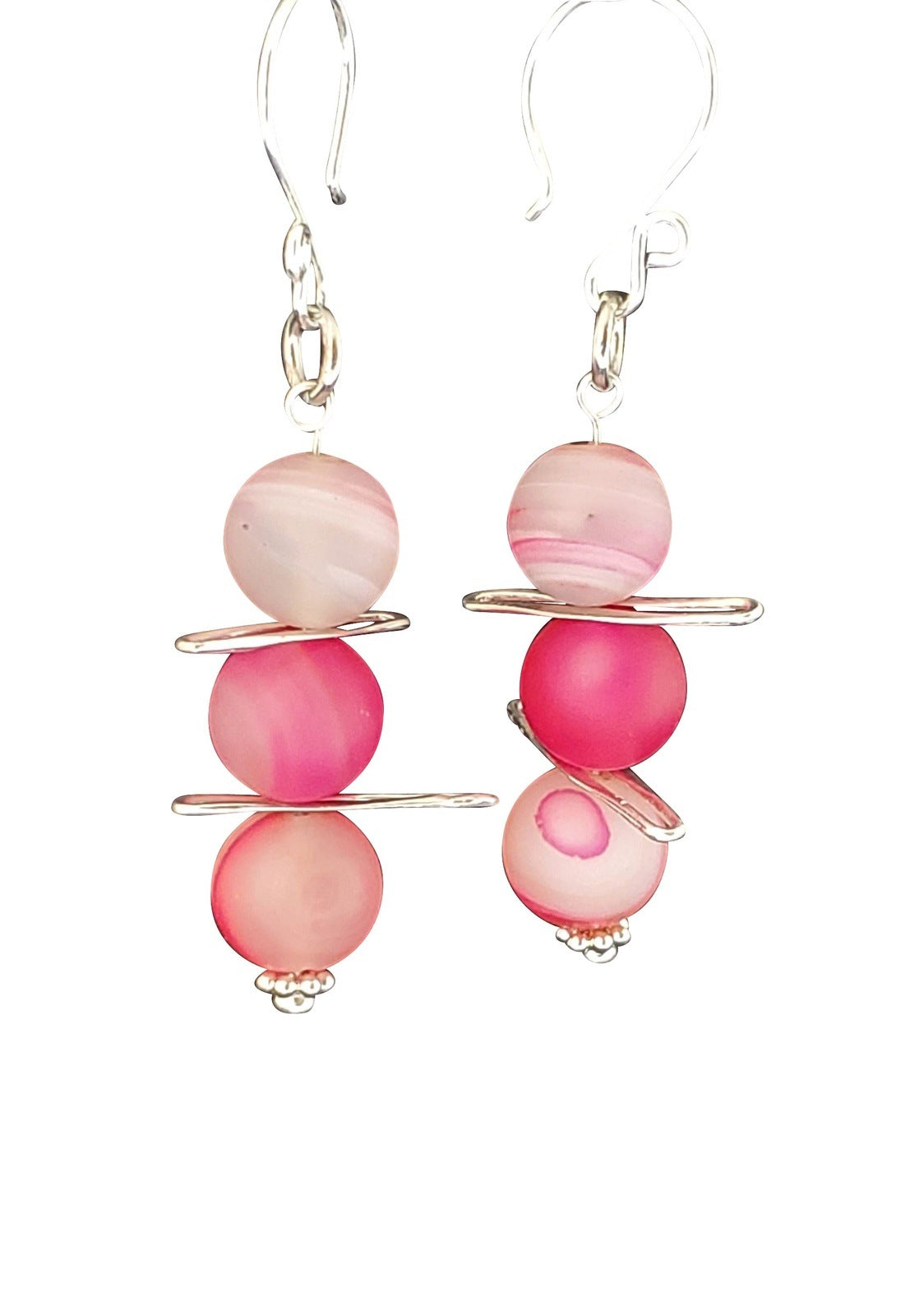 Passion Pink Dangle Earrings